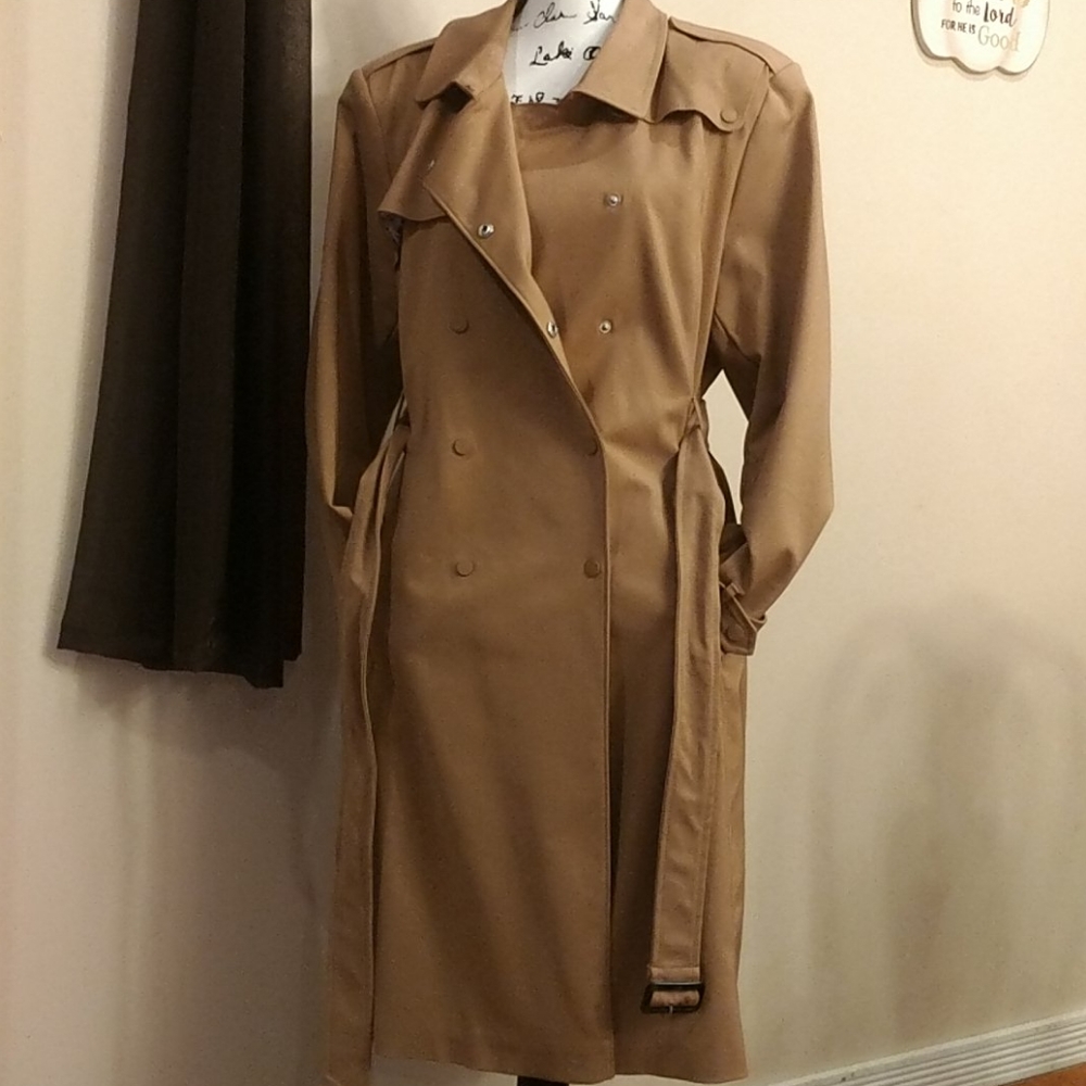 Black Rivet Women's Trench coat - Picture 6 of 9